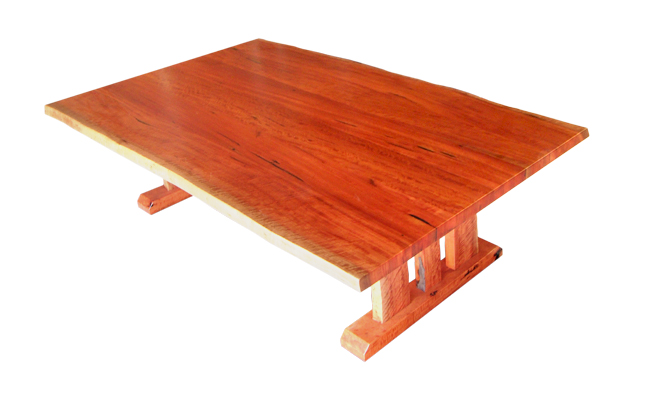 natural edge red  gum low coffee table