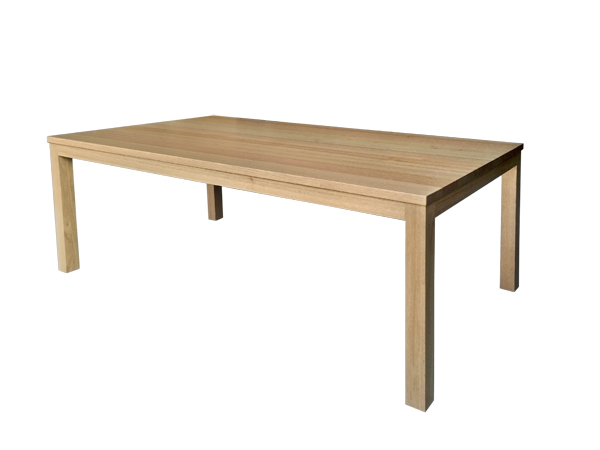 hardwood timber dining table in tasmania oak mosman style
