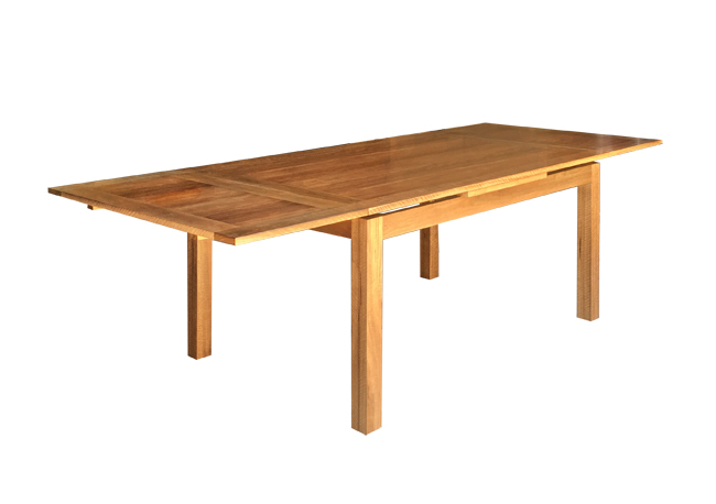 hardwood timber extension dining table in spotted gum louise style